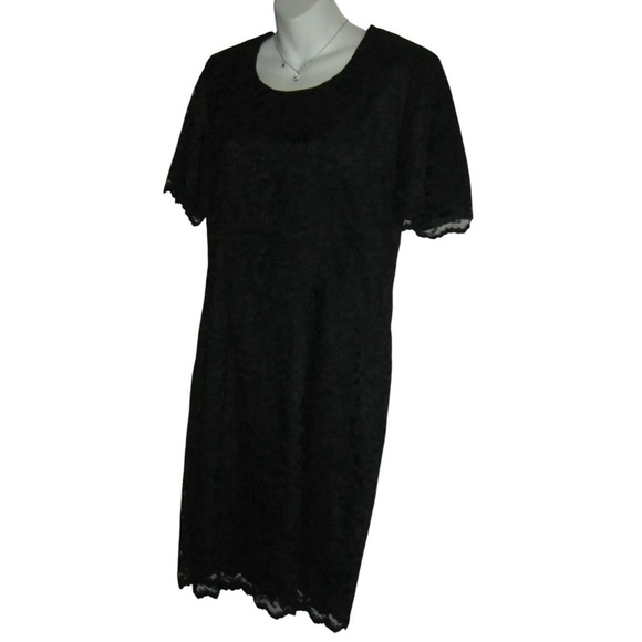 My Michelle Dress Vintage 90's Black Lace Sheath y2k Goth Grunge Taylor Swift - Picture 4 of 14